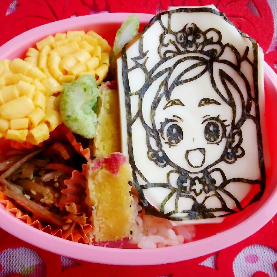 ☆プリンセスプリキュアからキュアフローラ弁当☆|大米あづささん