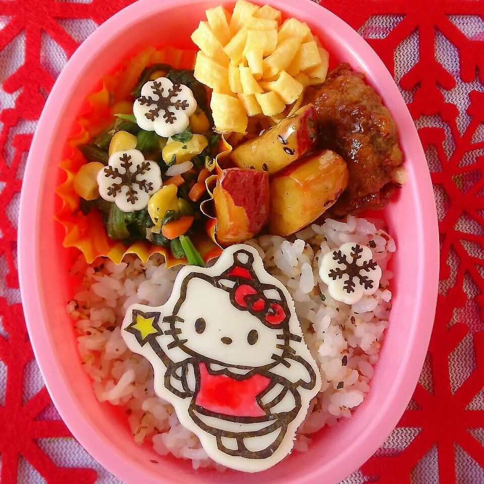 Snapdishの料理写真:☆kittyサンタ弁当☆|大米あづささん