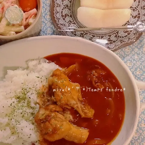 トマトチキンカレー♡|miyuさん