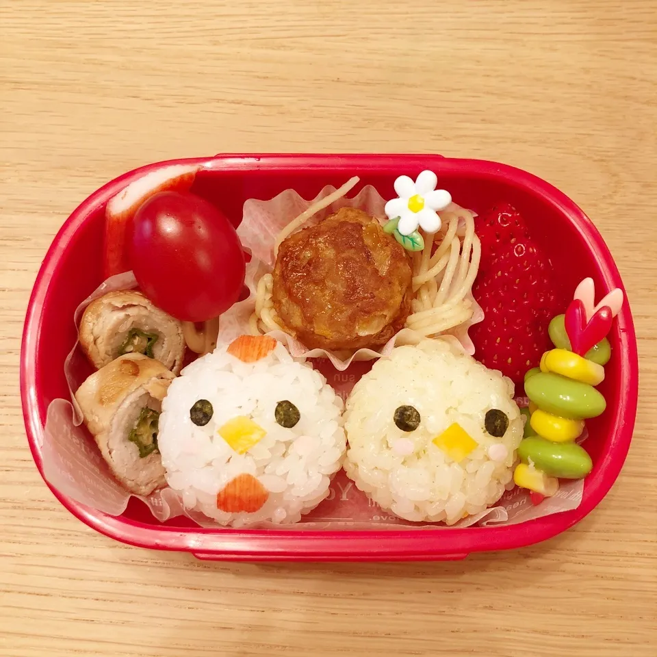 ニワトリさん、ヒヨコちゃん親子弁当☆|はるmamaさん