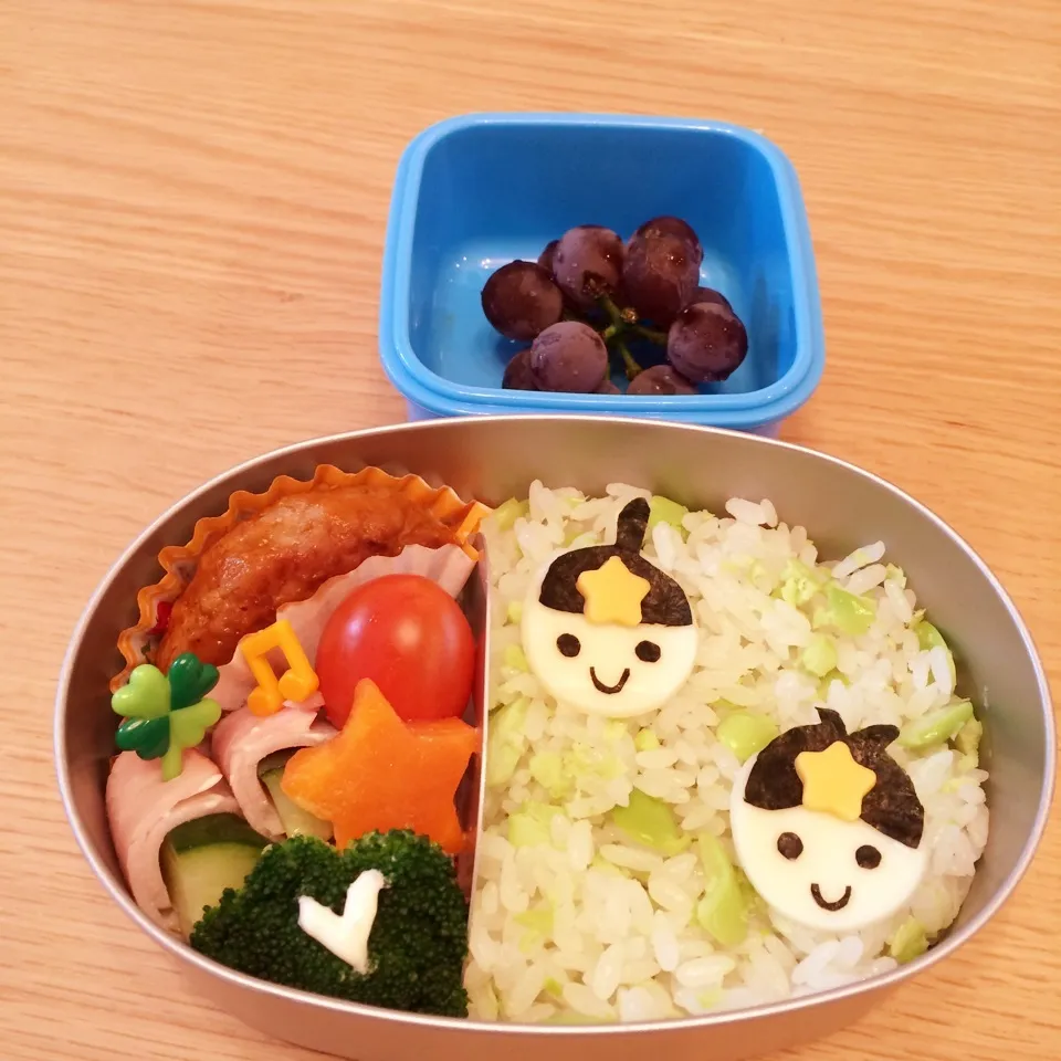 Snapdishの料理写真:七夕☆織姫彦星弁当|はるmamaさん