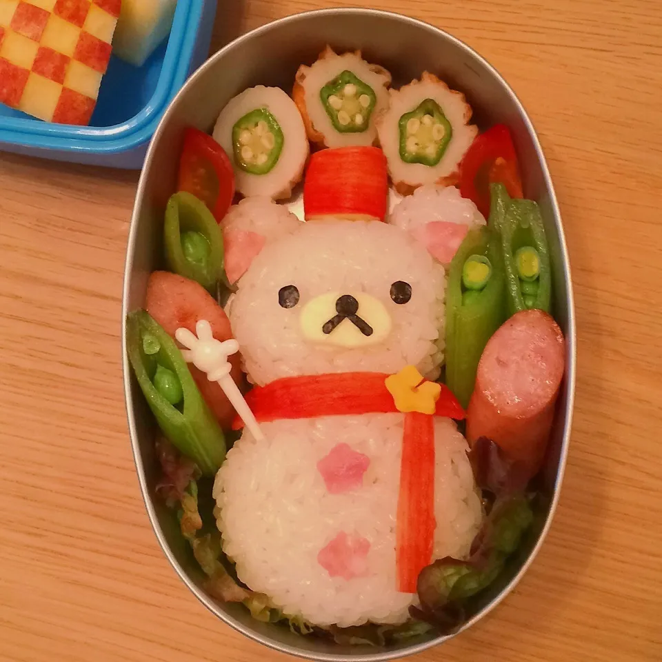 Snapdishの料理写真:コリラックマ雪だるま弁|はるmamaさん