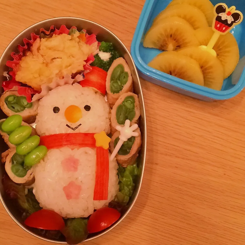 Snapdishの料理写真:雪だるま君弁当☆|はるmamaさん