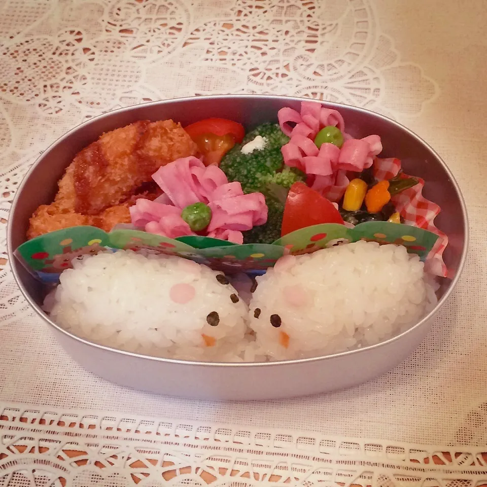 雪ウサギちゃん弁当(・x・)|はるmamaさん