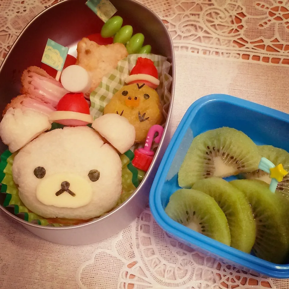 Snapdishの料理写真:コリラックマサンタ弁当☆|はるmamaさん