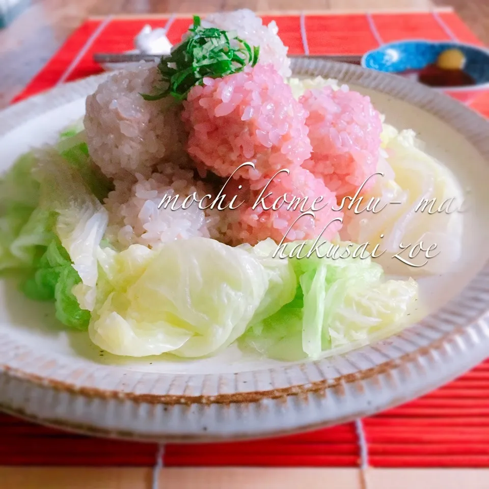 ⛄️まんまるタマタマ⛄️餅米焼売♨️|うさぎさん