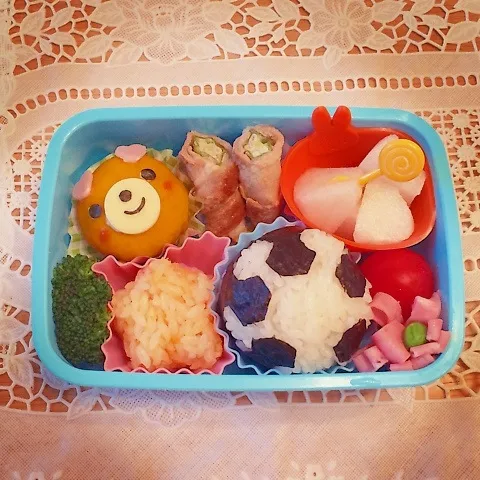 クマちゃんサッカー弁当☆|はるmamaさん