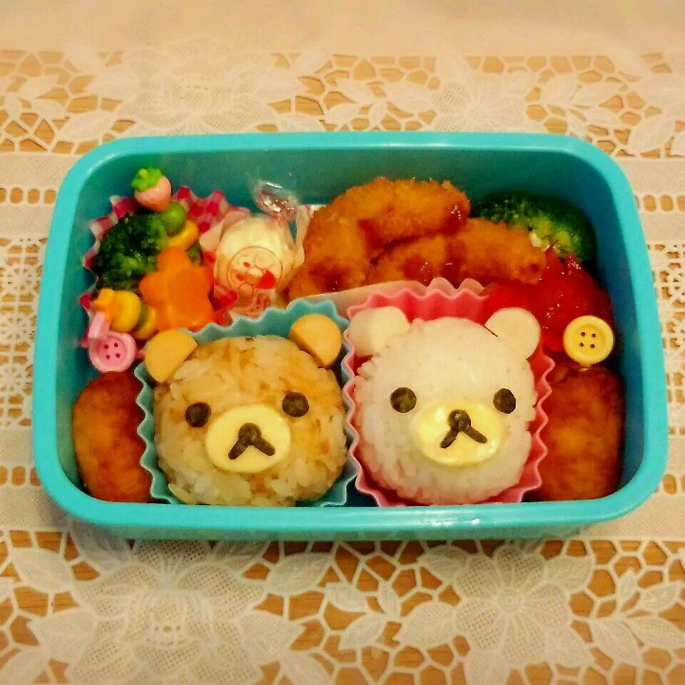 Snapdishの料理写真:リラックマ・コリラックマ弁当☆|はるmamaさん