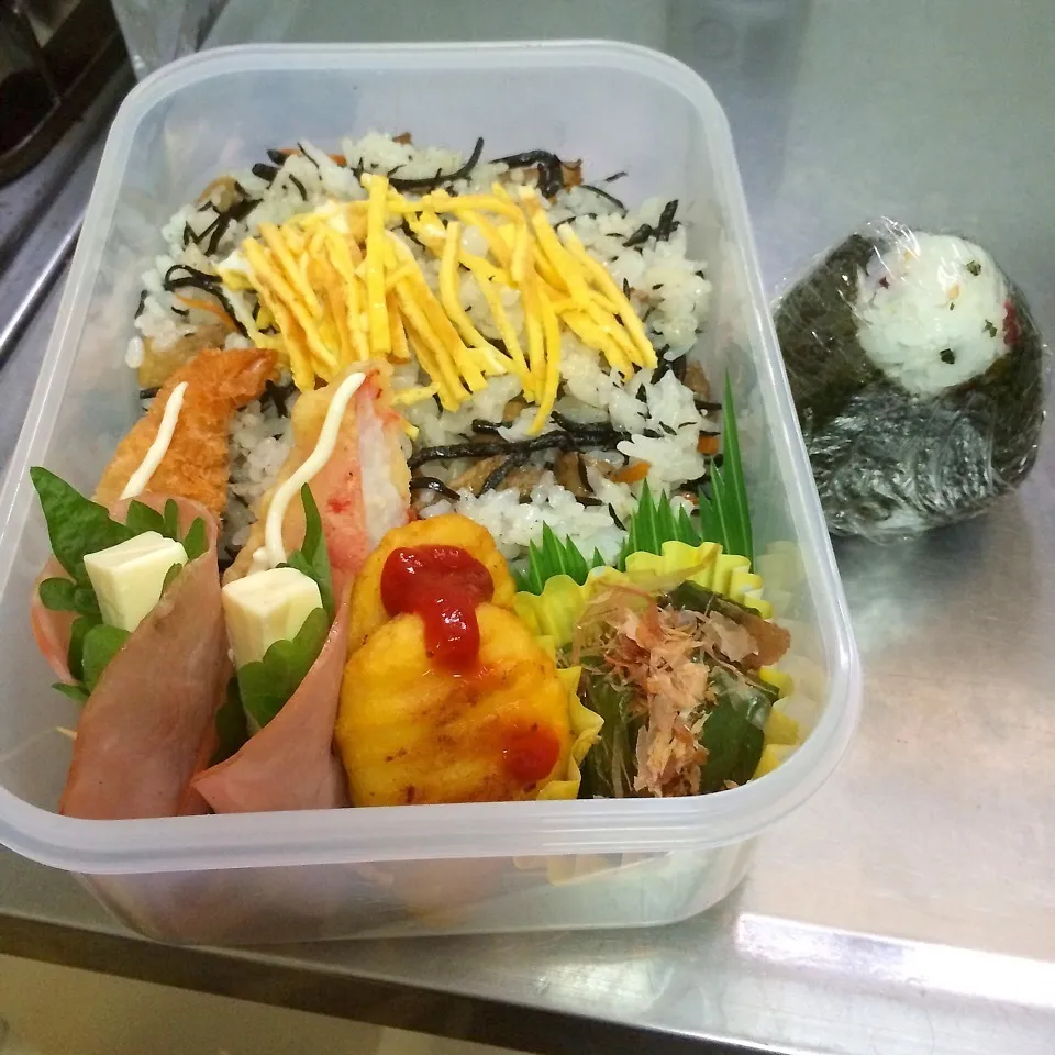 Snapdishの料理写真:高校球児のお弁当|カラスさん