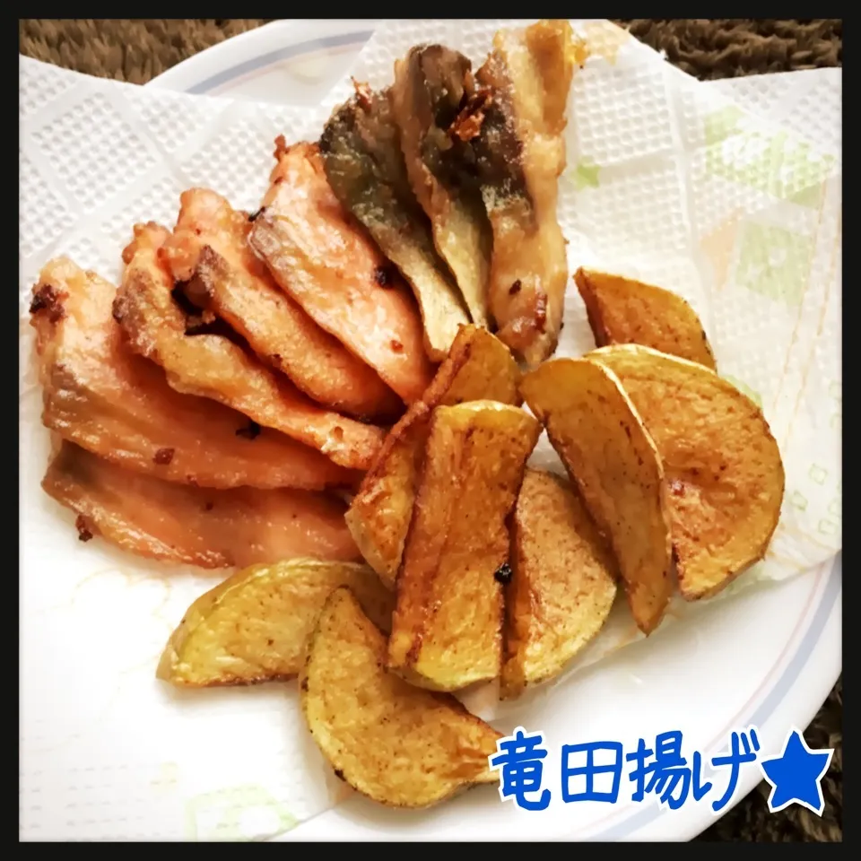 Snapdishの料理写真:余ったお刺身de竜田揚げ★|さちぃさん