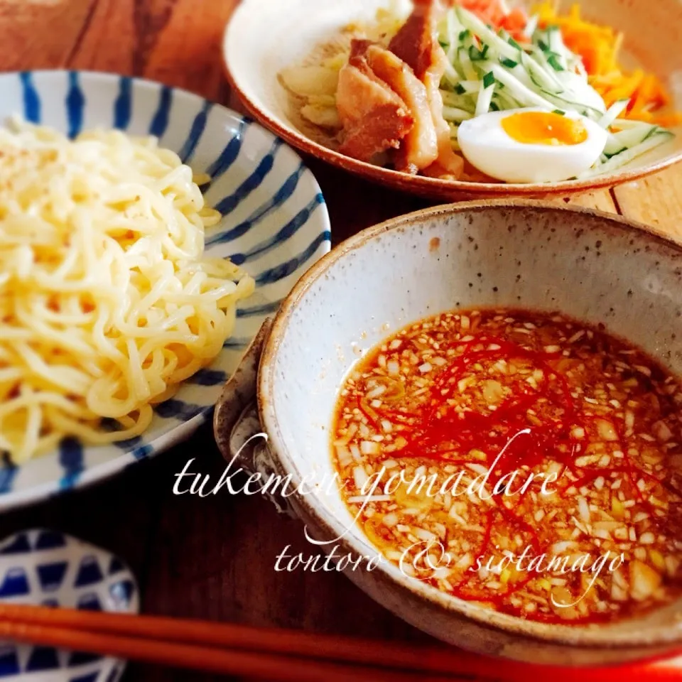 Snapdishの料理写真:🔥熱盛りつけ麺🎵コジさんちの旦那さんが大好きなつけ麺ダレ|うさぎさん