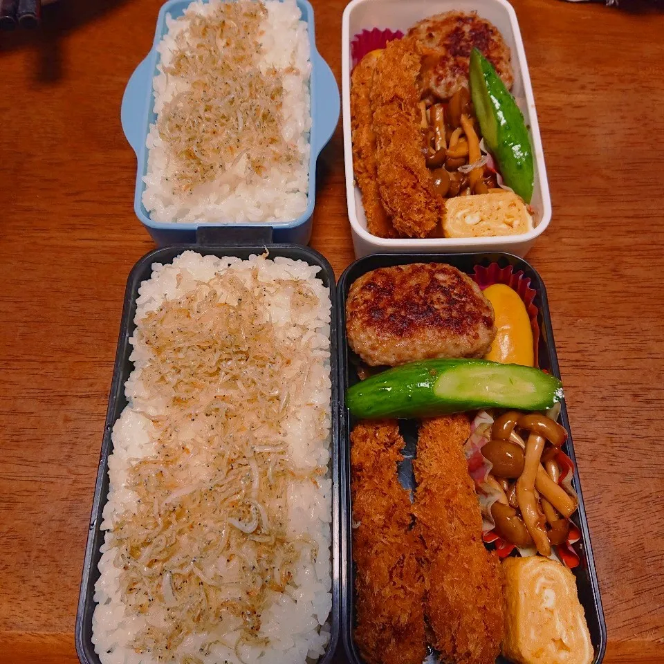 Snapdishの料理写真:☆娘と息子のお弁当♪|秀美«シュウビ»さん