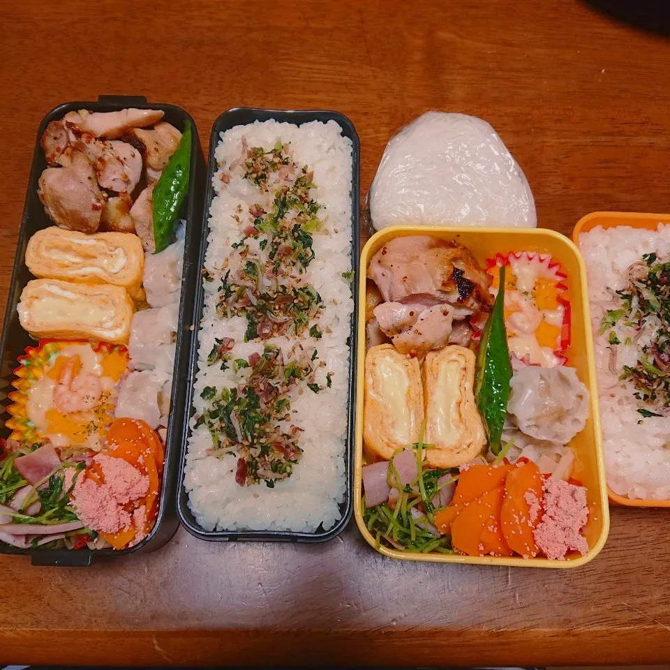 Snapdishの料理写真:☆娘と息子のお弁当♪|秀美«シュウビ»さん