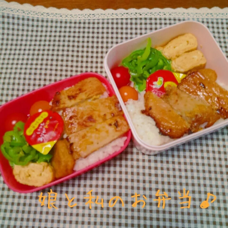 Snapdishの料理写真:娘と私のお弁当♪|秀美«シュウビ»さん