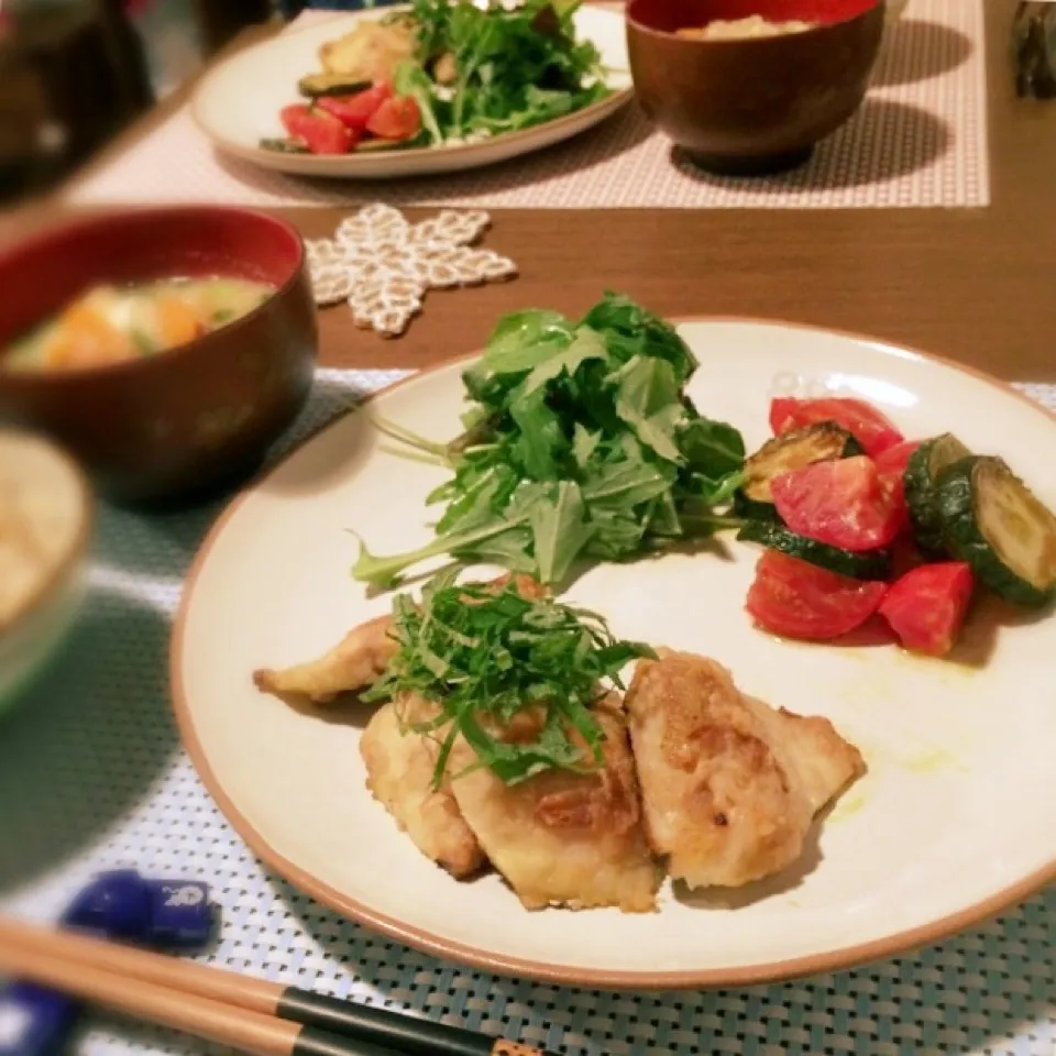 鯵の酢味噌焼きとズッキーニのカレーマリネ☆|Kiyomi Tanakaさん