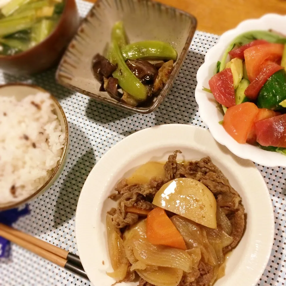 冷蔵庫整理‼︎肉じゃが和食飯☆|Kiyomi Tanakaさん