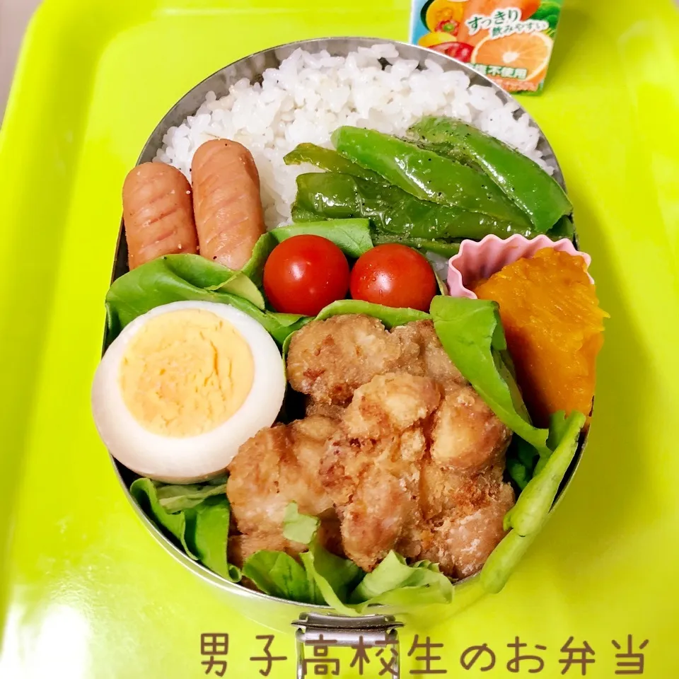 Snapdishの料理写真:高2男子のお弁当 唐揚げ|チャコさん