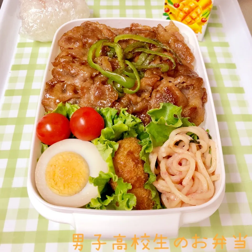 高2男子のお弁当 焼肉丼|チャコさん