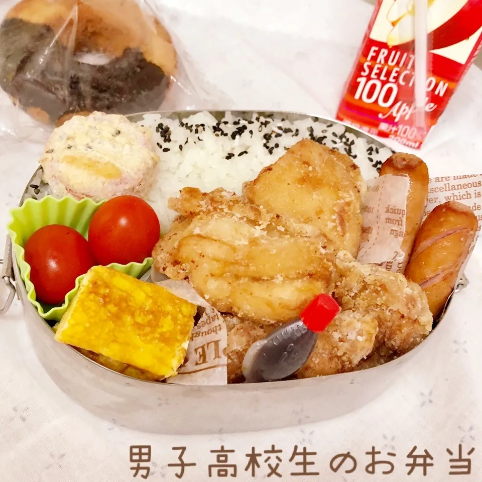 高2男子のお弁当 唐揚げ|チャコさん