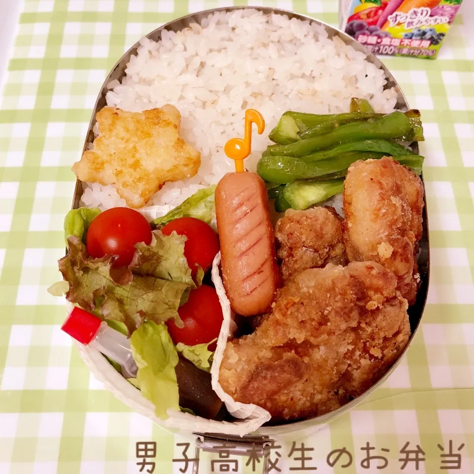 高2男子のお弁当 唐揚げ|チャコさん