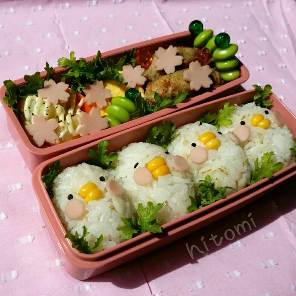 Snapdishの料理写真:お花見弁当♪ピスケ♪|ひとさん