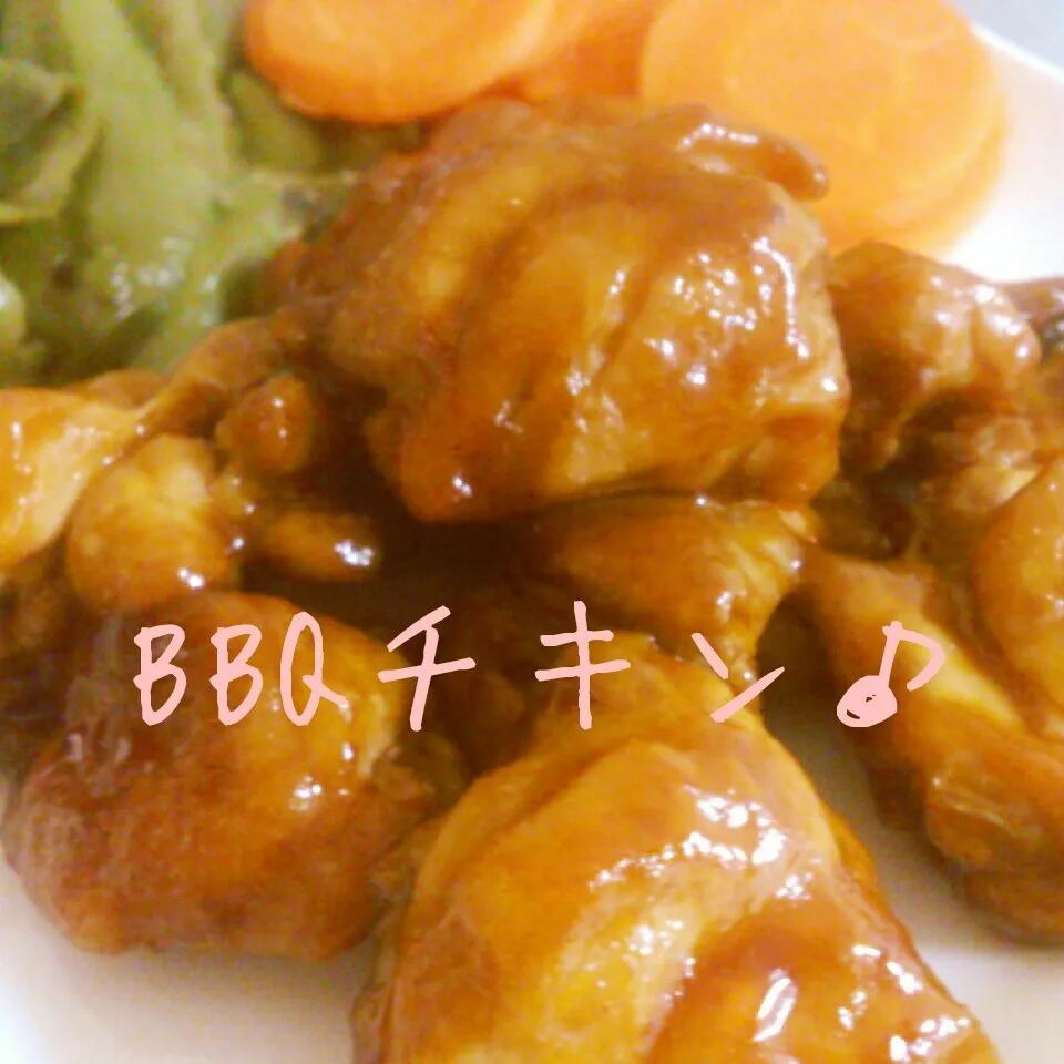 BBQチキンとりももで♪|ぷちみみんさん