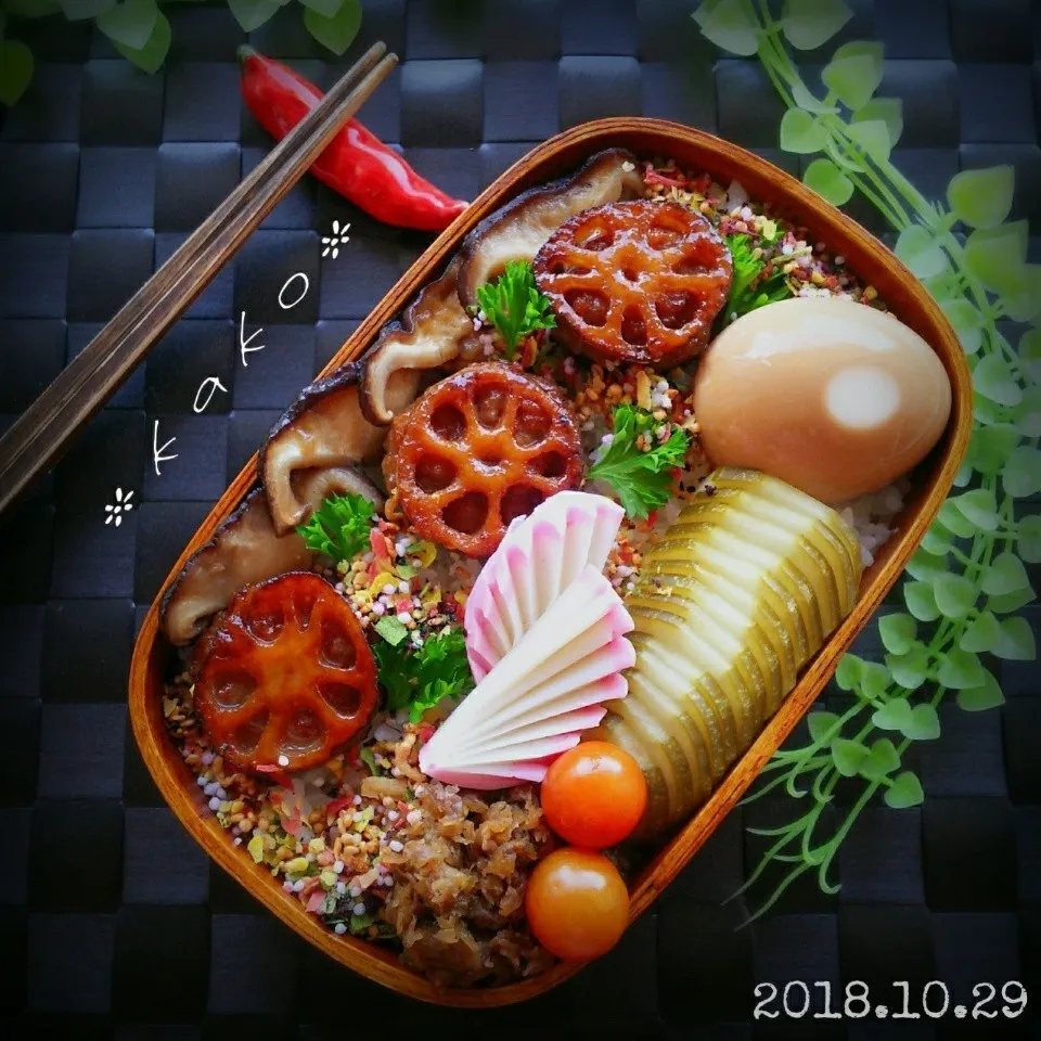 旦那様わっぱ弁当 蓮根のはさみ焼き|ｋａｋoさん