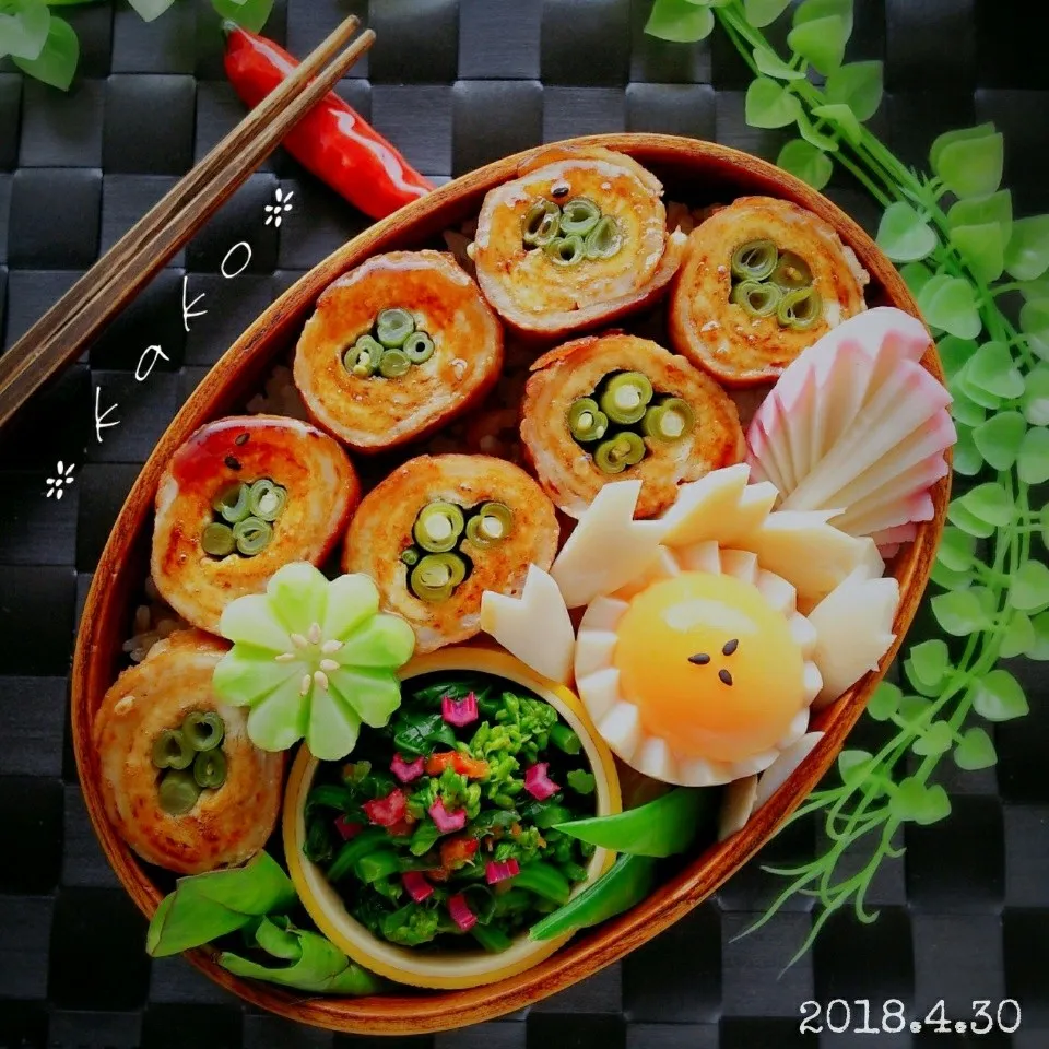 旦那様わっぱ弁当 インゲンの肉巻き|ｋａｋoさん