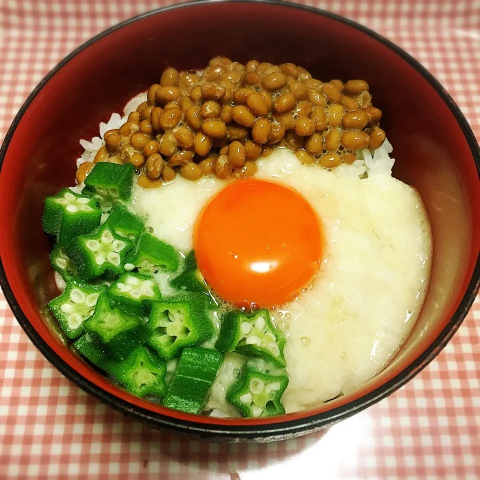 ネバネバ納豆丼|AY(＊^ . ^＊)❤️Uさん