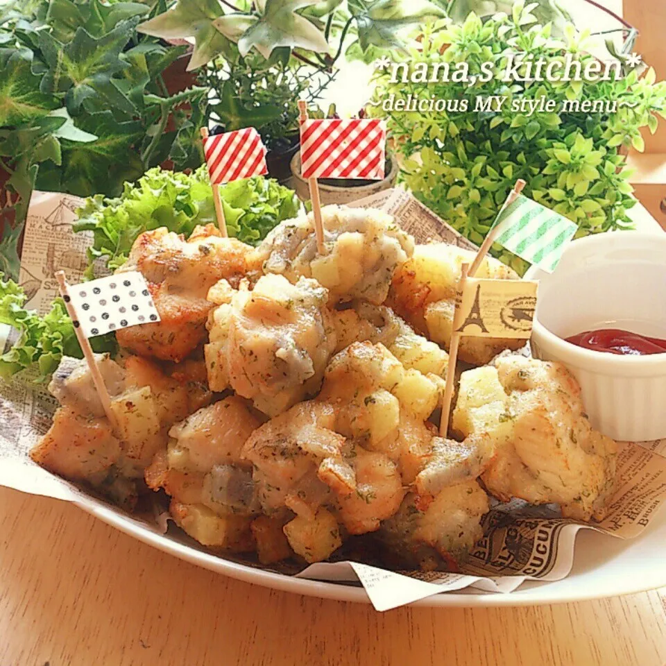 食感と旨味の宝石箱や～(笑)＊蓮根ポテオニチキン＊|今井ななこさん