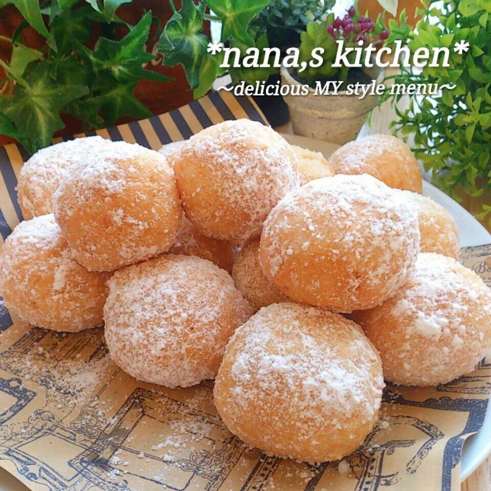 モッチモチ～♪どこか優しい…＊お豆腐ポンポンドーナッツ＊|今井ななこさん