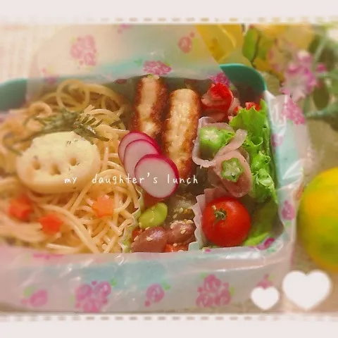 Snapdishの料理写真:たらこパスタ弁当|kotokotoさん