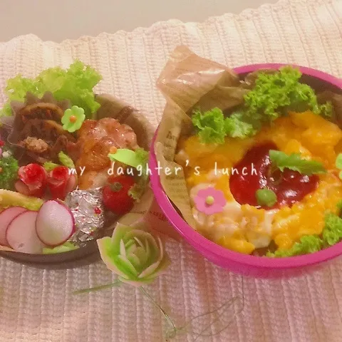 オムライス弁当☆-( ^-ﾟ)v|kotokotoさん