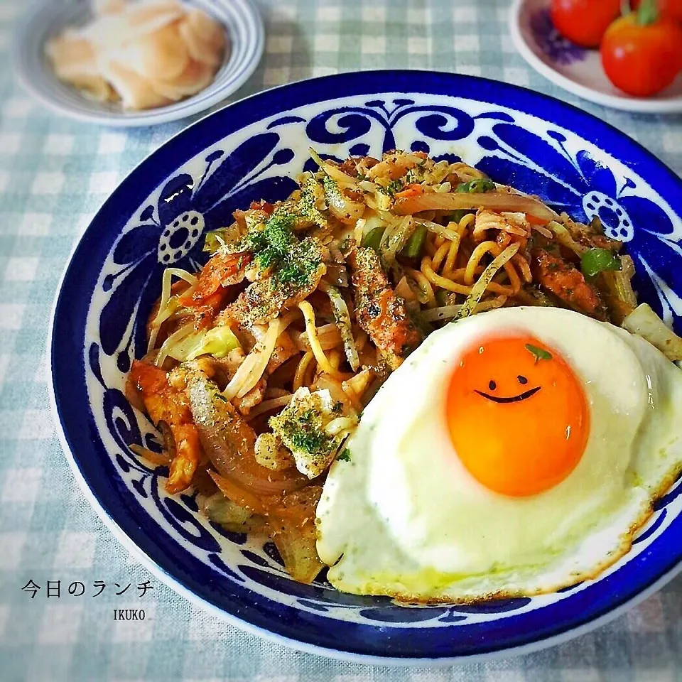 今日の焼きそばランチ|いっこさんさん