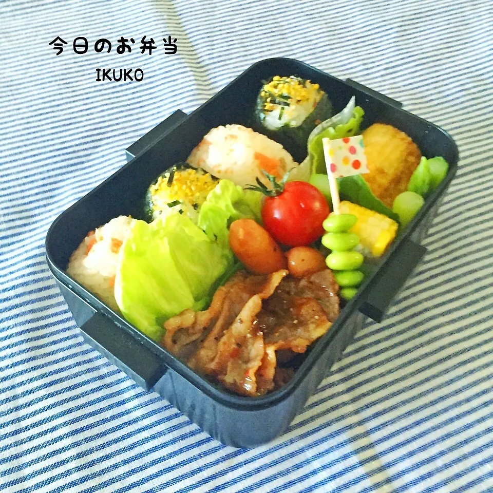 鮭のおにぎり弁当|いっこさんさん