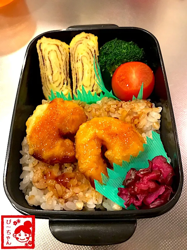 旦那様☆遅番用ミニ弁当😊|☆ぴ〜ちゃん☆さん