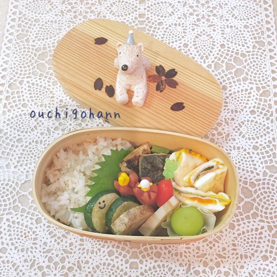 Snapdishの料理写真:双子の💙ちゃん塾弁^_^|ichayaさん