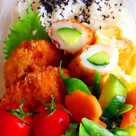 ミンチカツ弁当|山田 奈味　Instagram ＊nmymd369さん