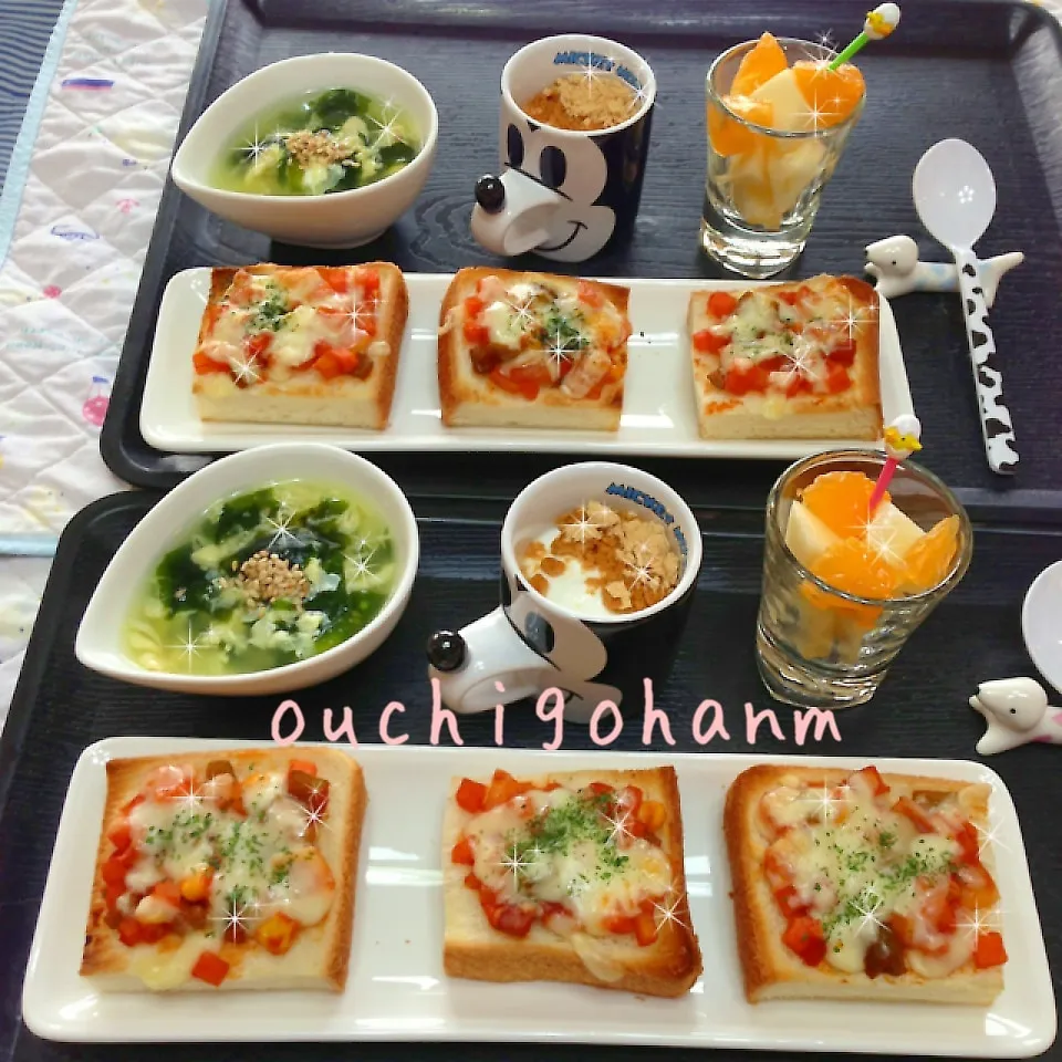 パンの子供朝ごはん^_^|ichayaさん