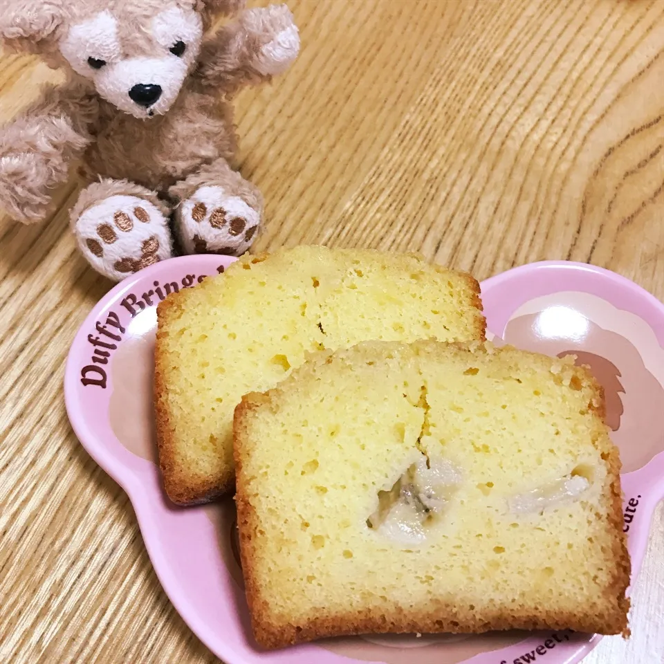 しっとりおいしい♡ブランデーパウンドケーキ バナナ入り|りえさん