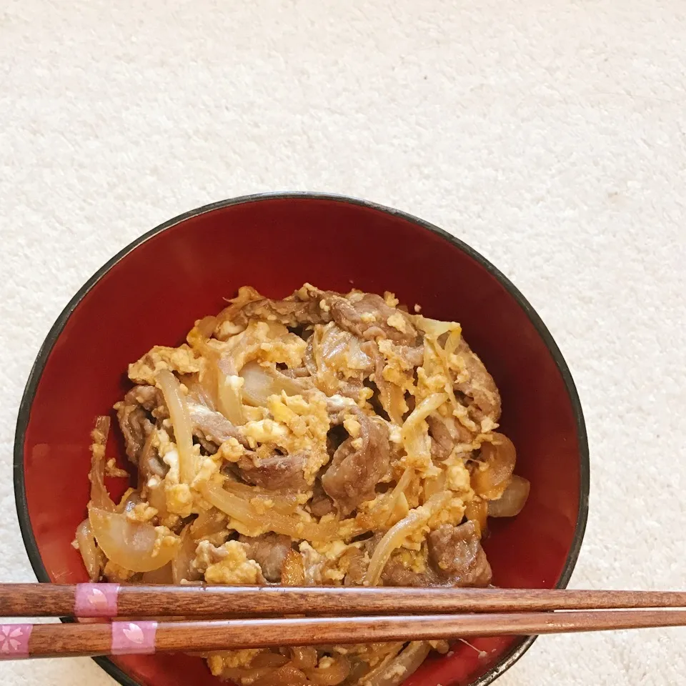 玉子とじ牛丼|りえさん