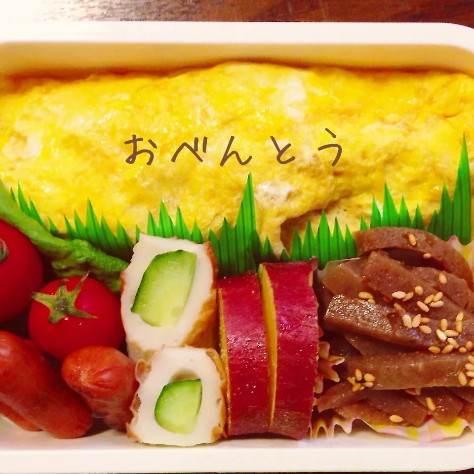 Snapdishの料理写真:オムレツ弁当|山田 奈味　Instagram ＊nmymd369さん