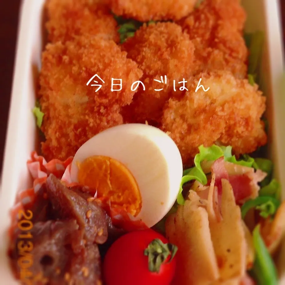 Snapdishの料理写真:ササミフライ弁当|山田 奈味　Instagram ＊nmymd369さん