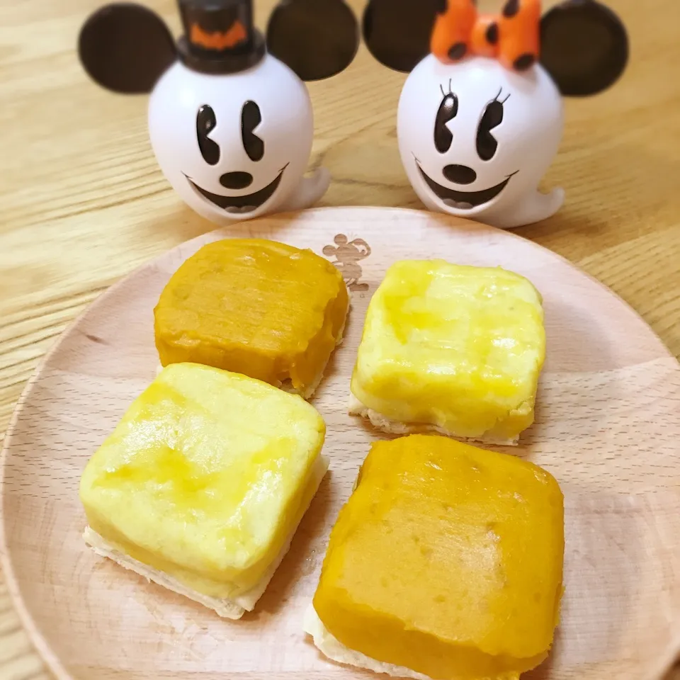 ハロウィンに🎃！スイートポテト&かぼちゃパイ|りえさん