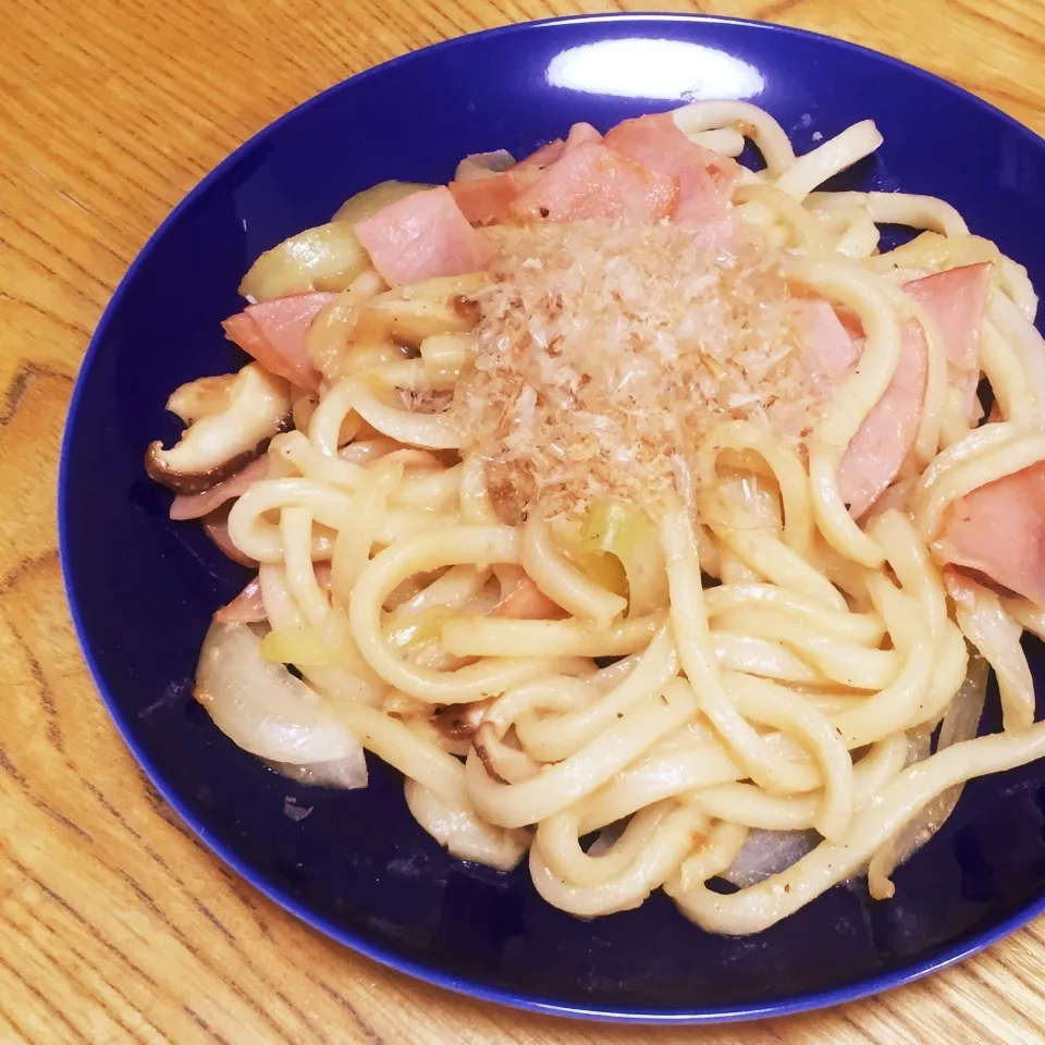 味噌バター焼うどん|りえさん