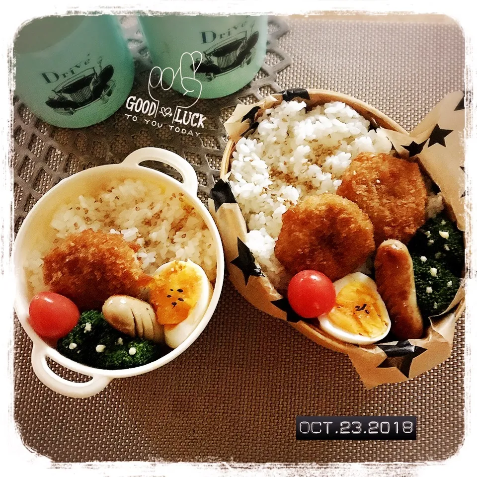 Snapdishの料理写真:10/23 ☺︎☺︎ チキンカツカレー弁当☆|jon2さん