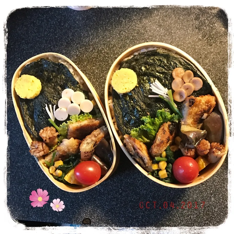 10/4 ☺︎☺︎ アジフライ&中秋の名月🌕お月見弁当♪|jon2さん