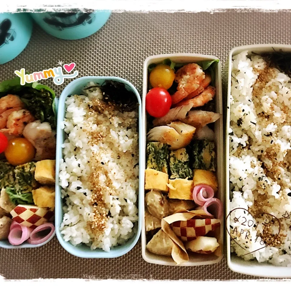 4/18 ☺︎☺︎ エビマヨ&赤魚一夜干し今日はお魚系弁当♪|jon2さん