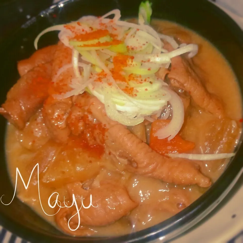 Snapdishの料理写真:モツ煮込み( ´艸｀)|Mayuさん