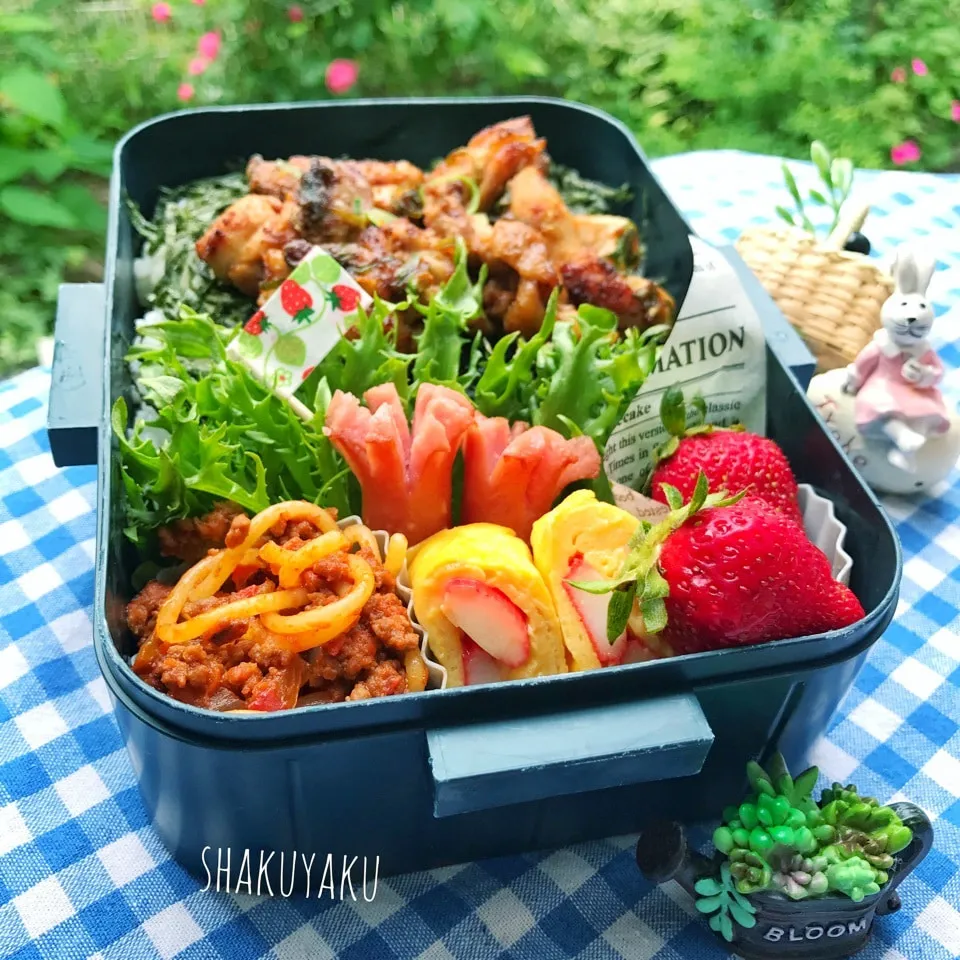 りんりん♡の鶏マヨ味噌弁当|shakuyaku33443344さん